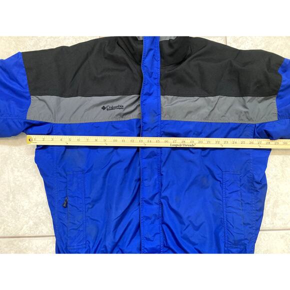 Vintage Columbia Anorak Jacket Mens Large 3 in 1 Bugaboo Blue Black Ski Winter - Picture 5 of 16